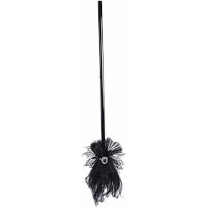 MINI BLACK WITCHES BROOM