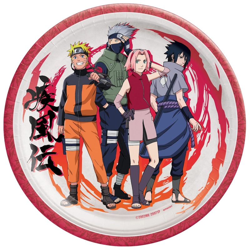 Naruto 9" Round Plates