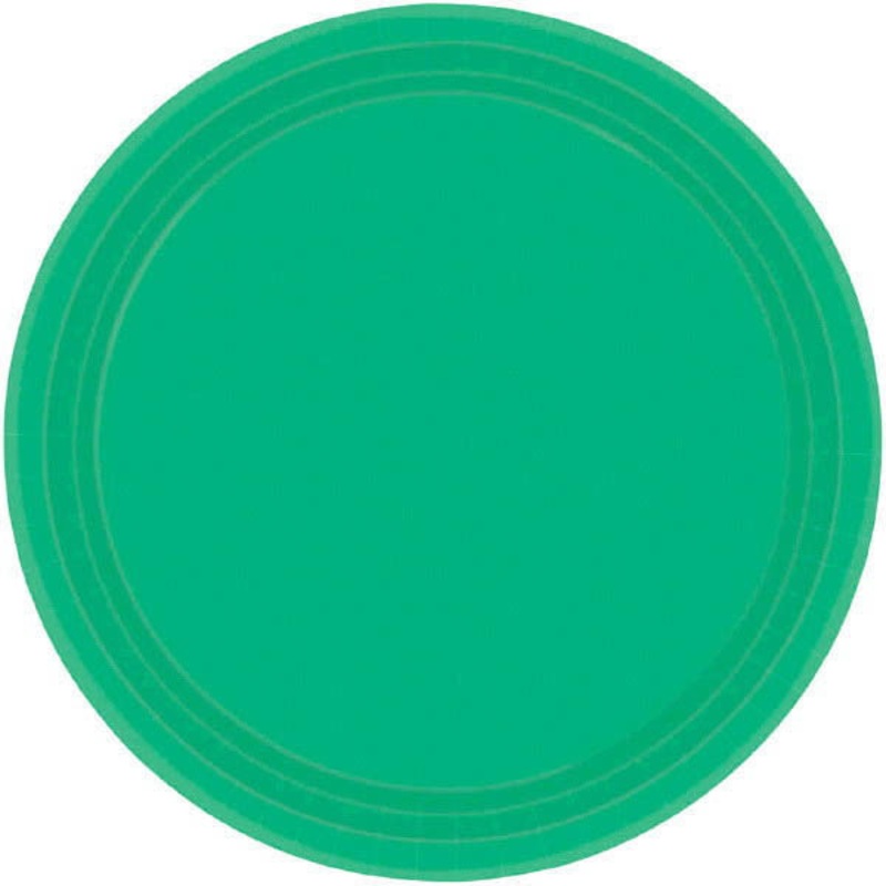 PAPER PLATE GREEN  6.75"    20CNT
