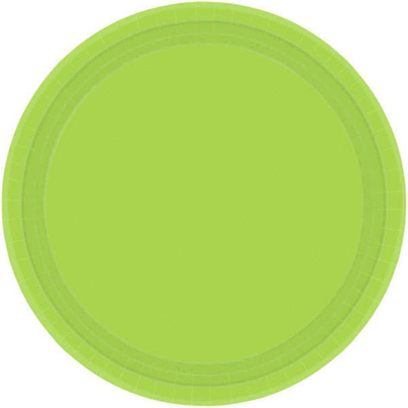PAPER PLATE KIWI GREEN    8.5"    20CNT