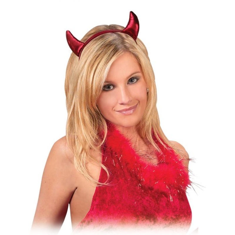 Red Metallic Devil Horns