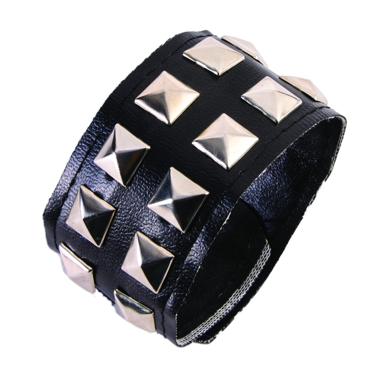 Studded Double Row Wristband