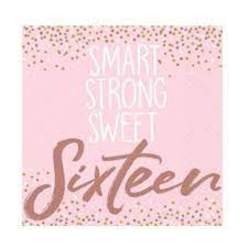 Sweet 16 Beverage Napkins