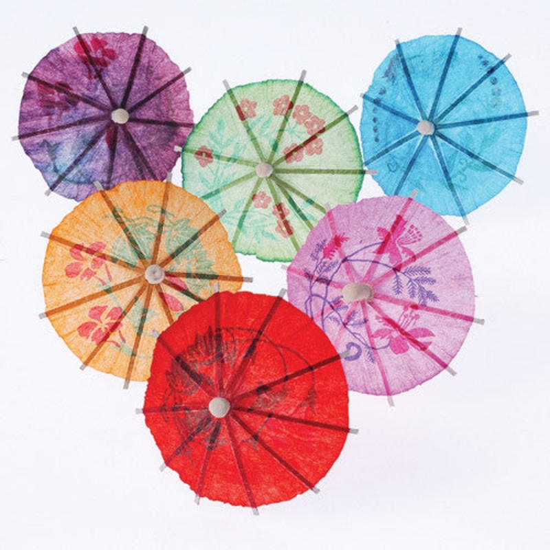 UMBRELLA COCKTAIL PICKS 48PCS/PKG
