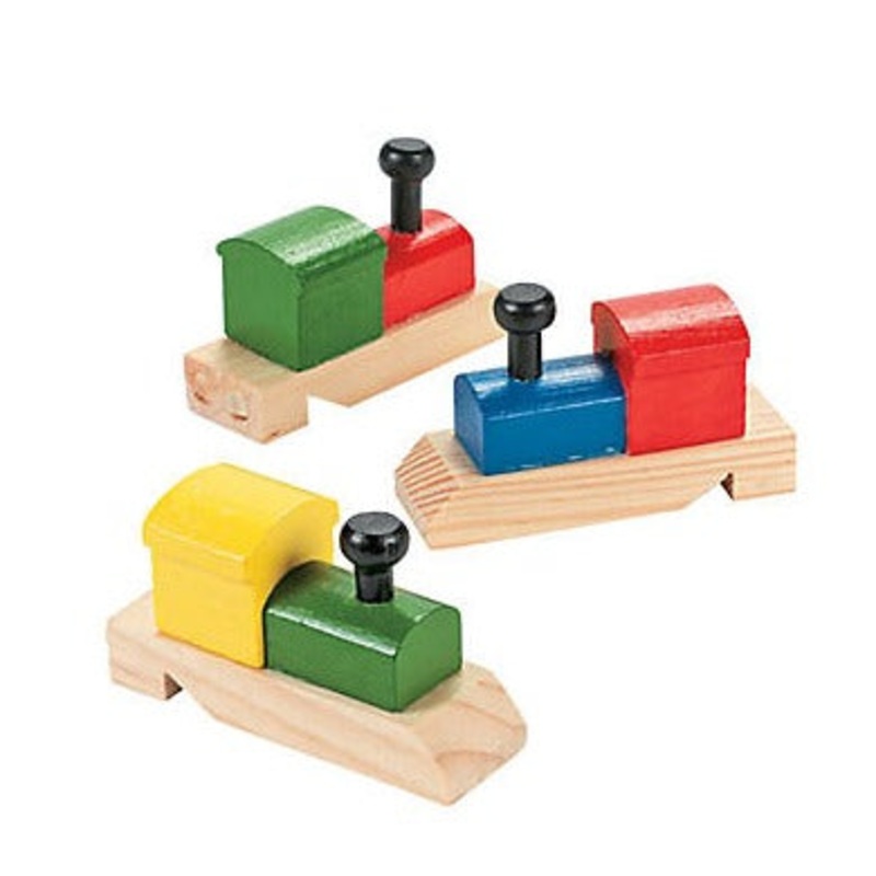 Wooden Train-Shaped Whistles
