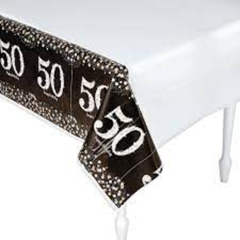 50TH TABLECOVER - SPARKLING CELEBRATION