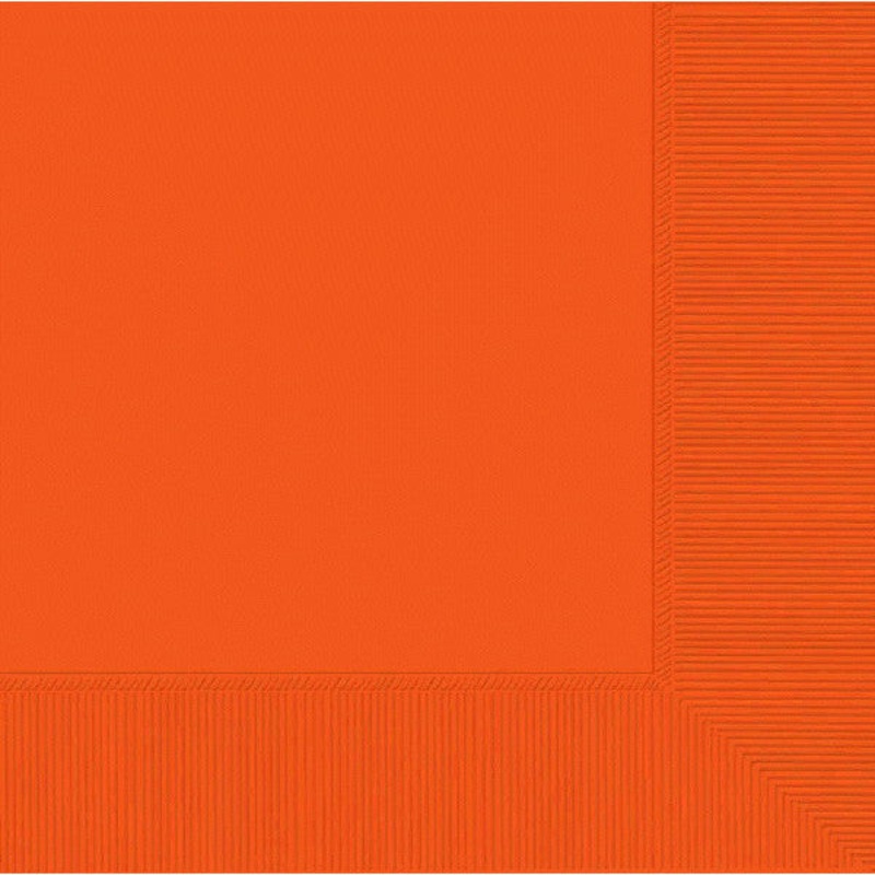 BEVERAGE NAPKINS   ORANGE    40CNT