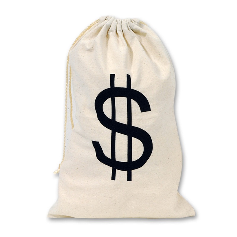 CANVAS MONEY BAG - LARGE