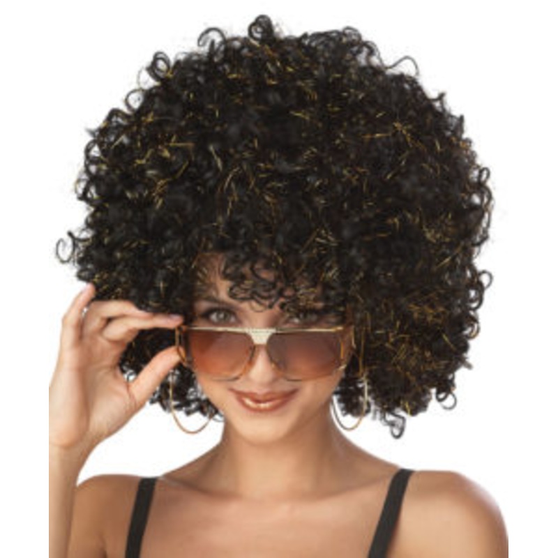 DISCO GLITTER WIG BLACK