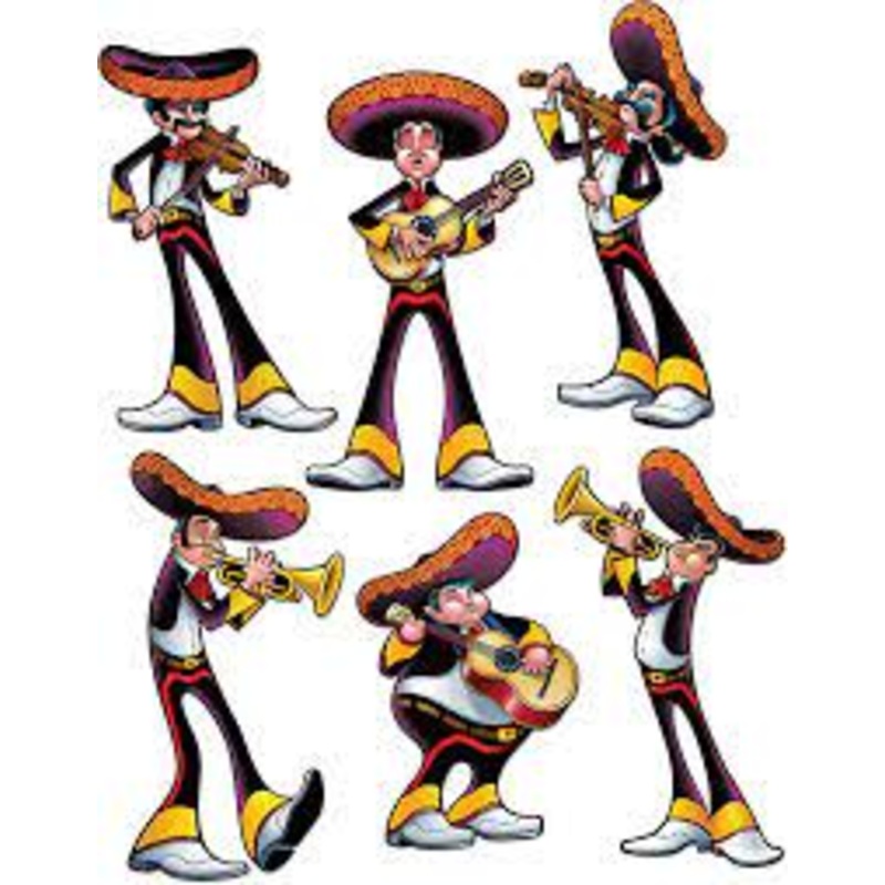Fiesta Mariachi Cutouts