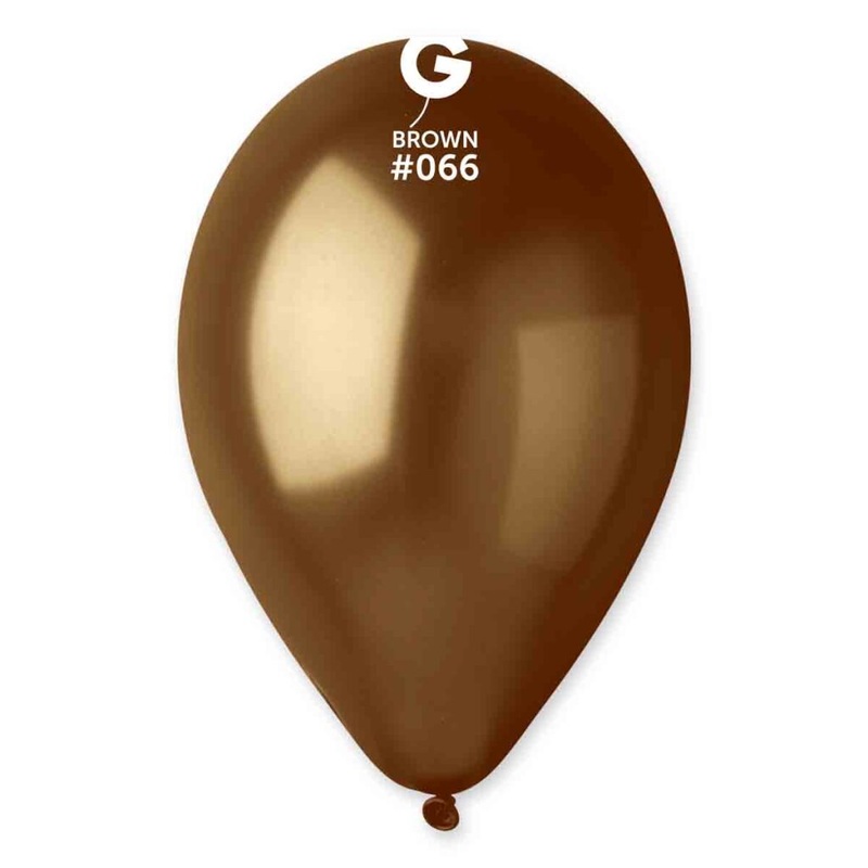 Metallic Brown Gemar Latex Balloons- #066