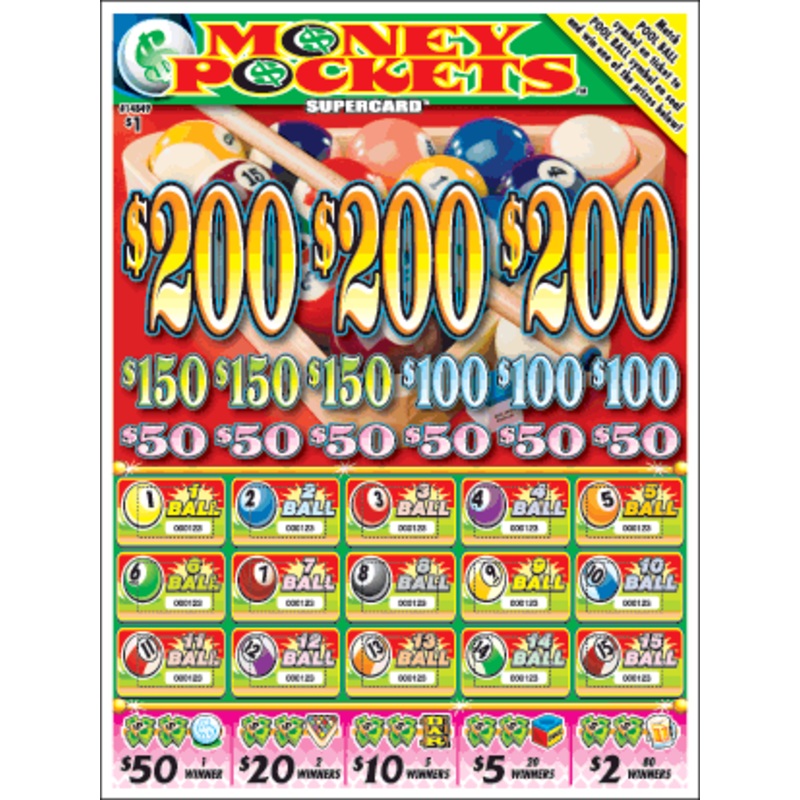 MONEY POCKETS PULL TAB 2688 TICKETS