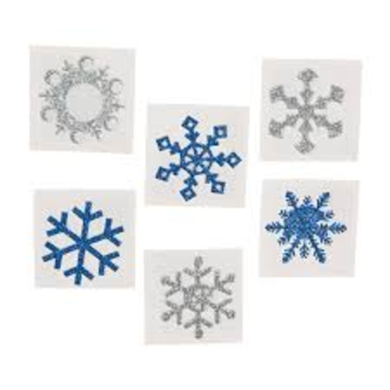 Snowflake Glitter Tattoos