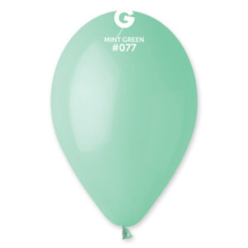 #077 MINT GREEN GEMAR LATEX BALLOON