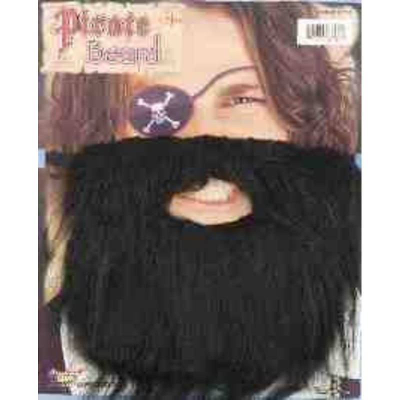 Black Pirate Beard & Moustache