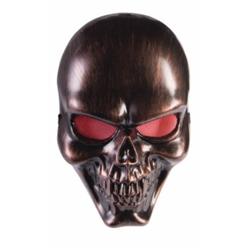 BRONZE SKULL MASK ADULT SIZE