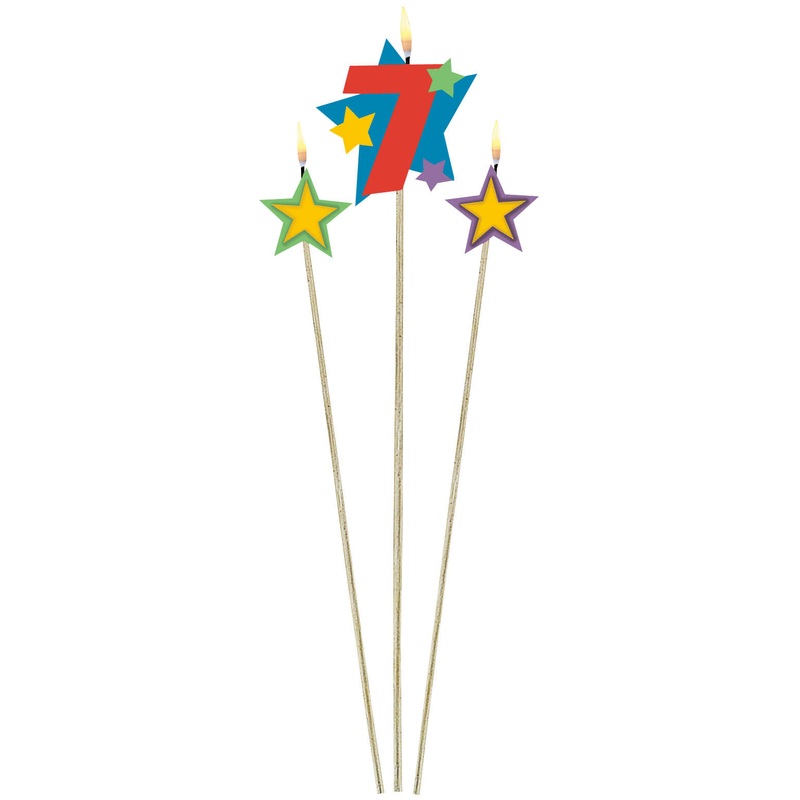 CANDLE - #7 ON A STICK