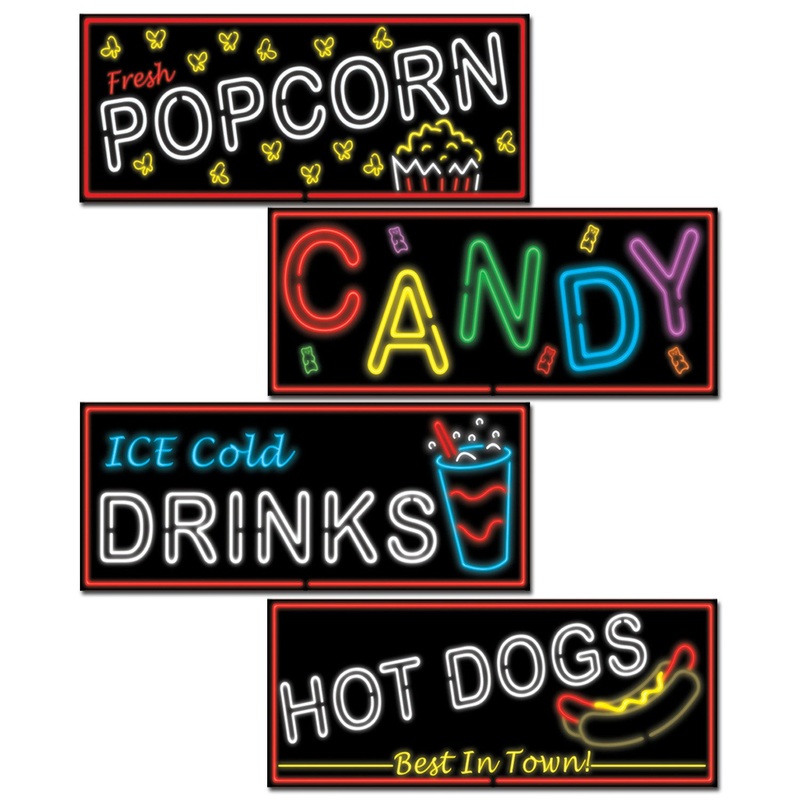 CUTOUT - NEON FOOD SIGN
