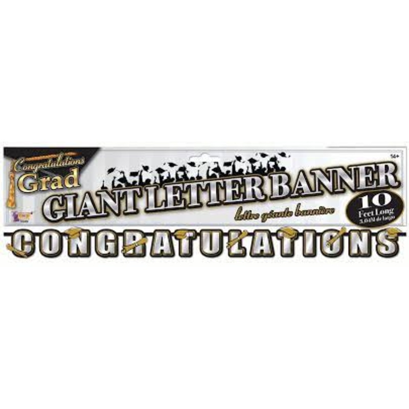 Giant Congratulations Graduation Banner