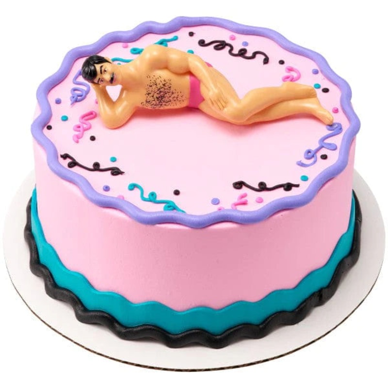 HUNKY MAN CAKE TOPPER