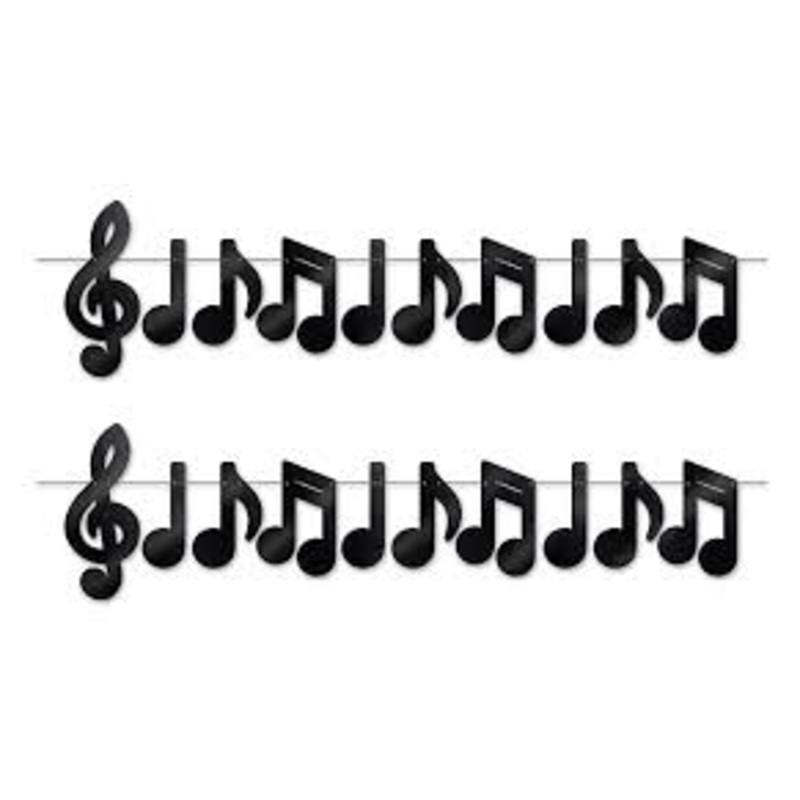 Musical Note Streamer