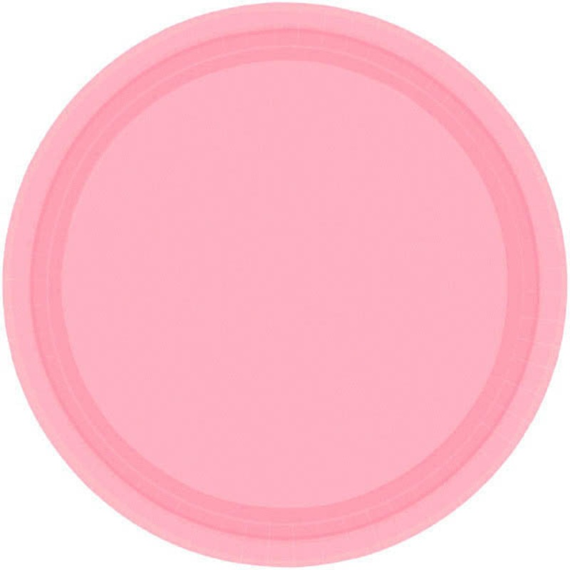 PAPER PLATE  NEW PINK  6.75"   20CNT