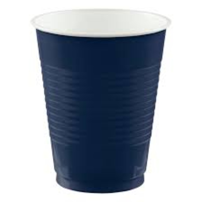 Ture Navy Blue 12oz. Plastic Cups 50ct.