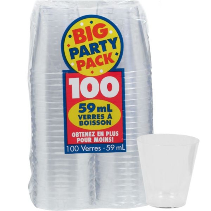 2oz Clear Shot Glasses