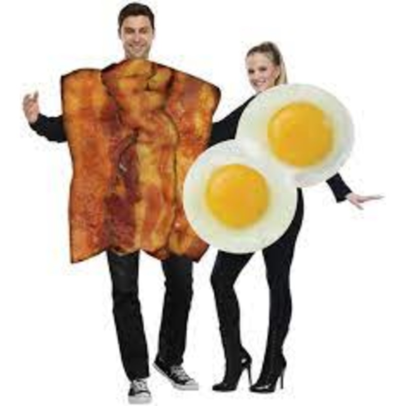 Adult Bacon And Eggs Couples Costume