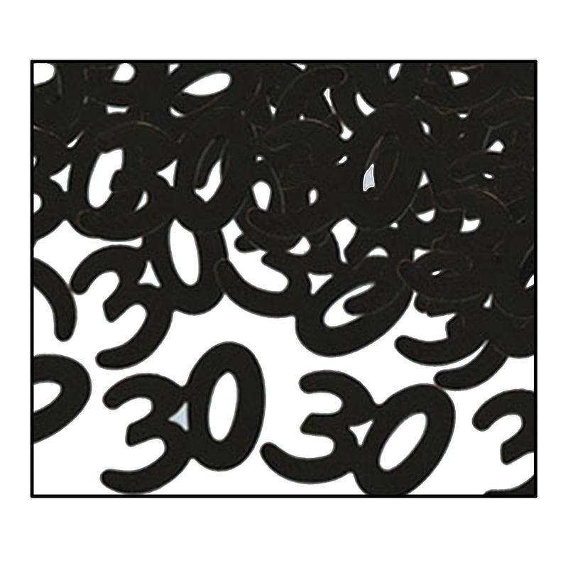 CONFETTI - BLACK 30                1/2 OZ/PKG