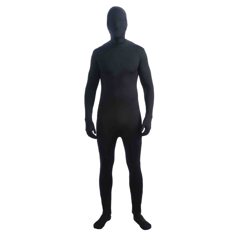 DISAPPEARING MAN BLACK SKIN SUIT - ADULT XL