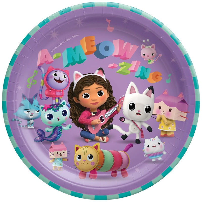 GABBY'S DOLLHOUSE 9" PAPER PLATES