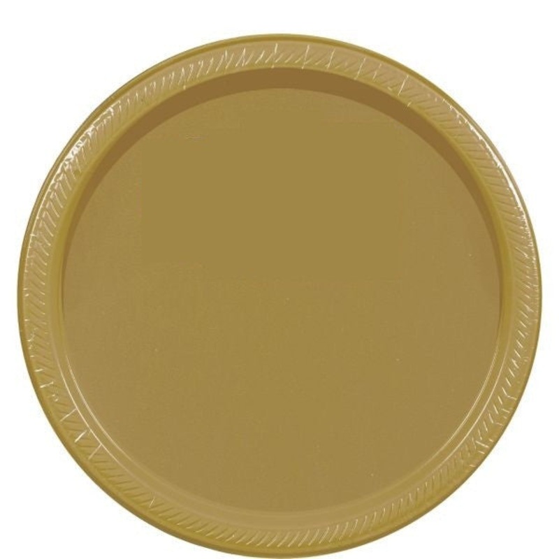 Gold 7" Paper Plates - 20ct.