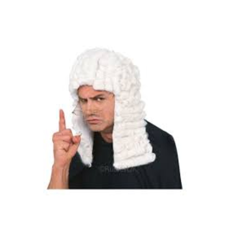 Judge Adult White Wig