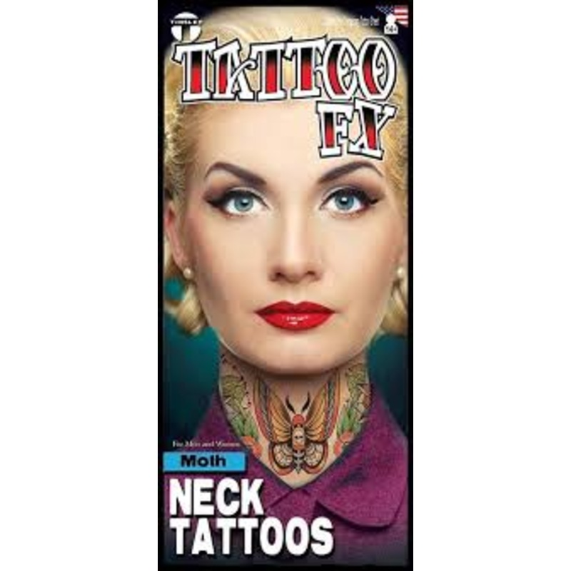 Moth Neck Tattoos FX