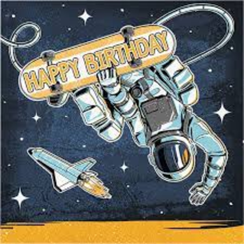 Space Skater Luncheon Napkins