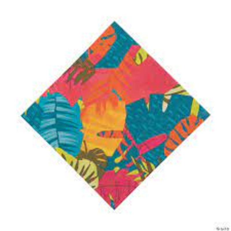 Tropical Leaf Luncheon Napkins
