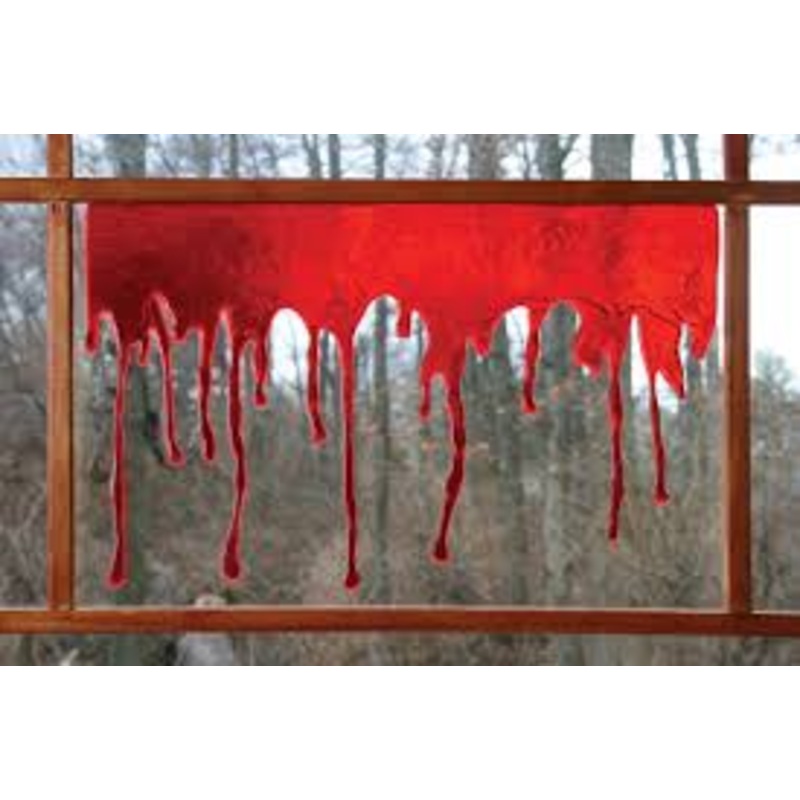 3-D Blood Drip Gel Window Cling