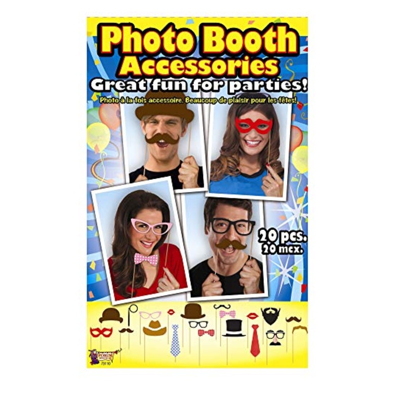 BIRTHDAY PHOTO PROPS ON STICKS   20PCS