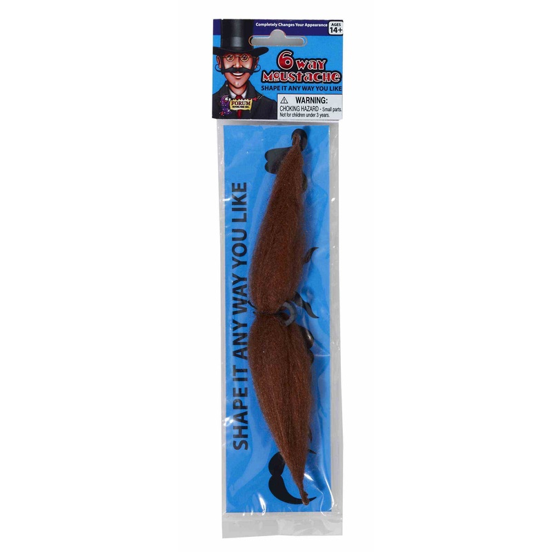 Brown Bendable Moustache