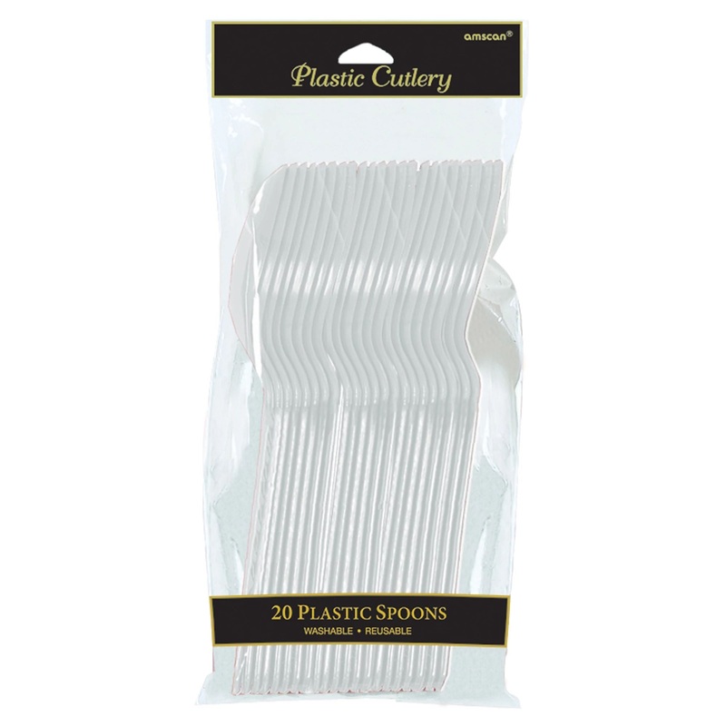 Plastic Spoons - Clear - 20CT