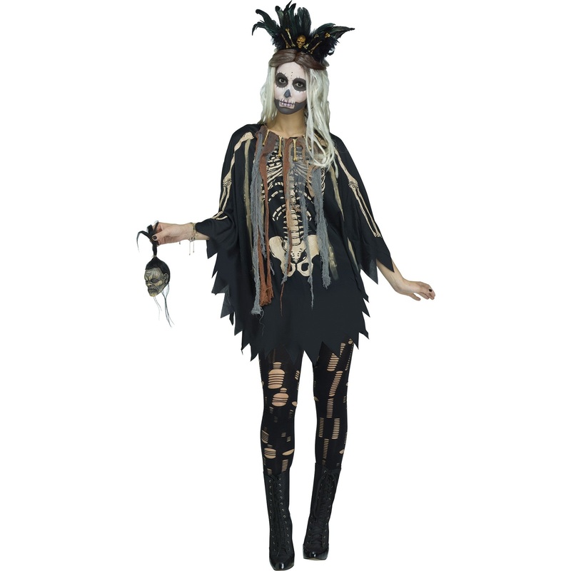 VOODOO PONCHO ADULT COSTUME