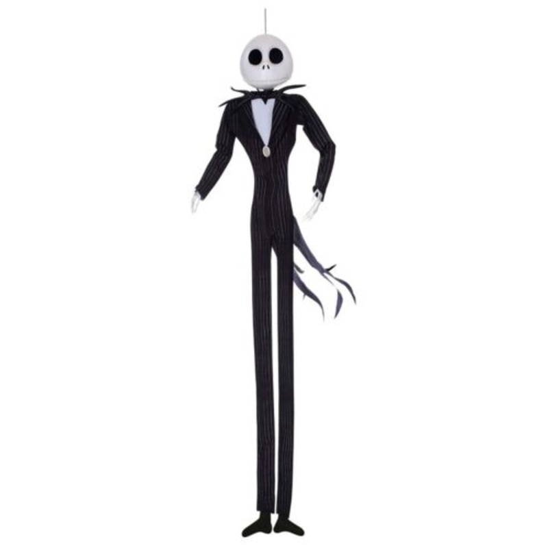 6FT. Jack Skellington DISNEY Hanging Decor Halloween Haunted House Poseable Prop