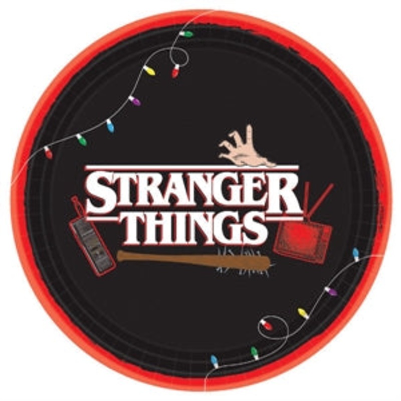 9" Stranger Things Round Paper Plates - 8CT