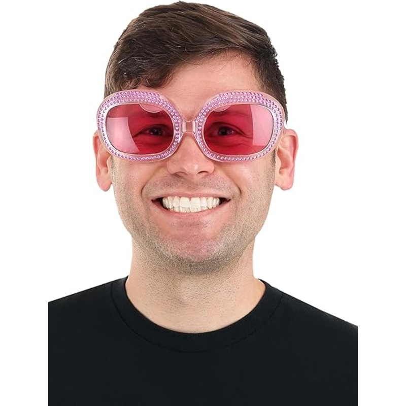 Glasses Square Piano Pink Rhine