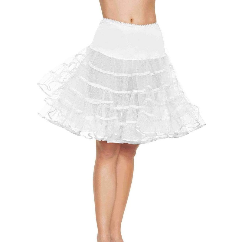 Petticoat Knee Length White