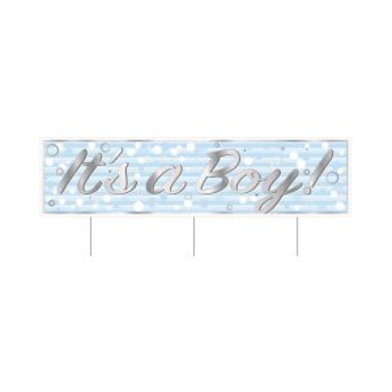 Plastic Jumbo It's A Boy! Yard Sign