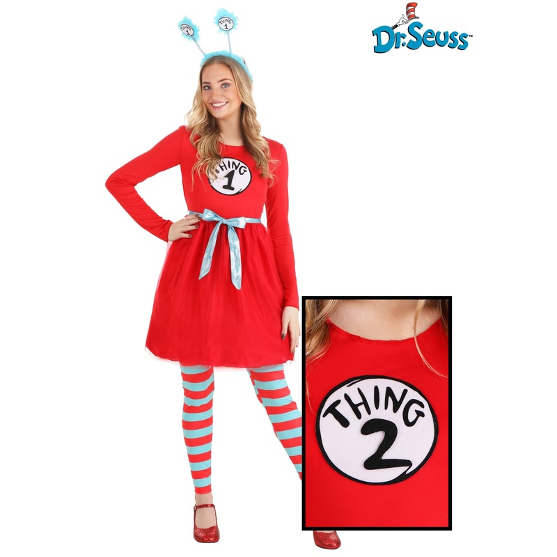 Thing 1& 2 Woman Dress Extra Large