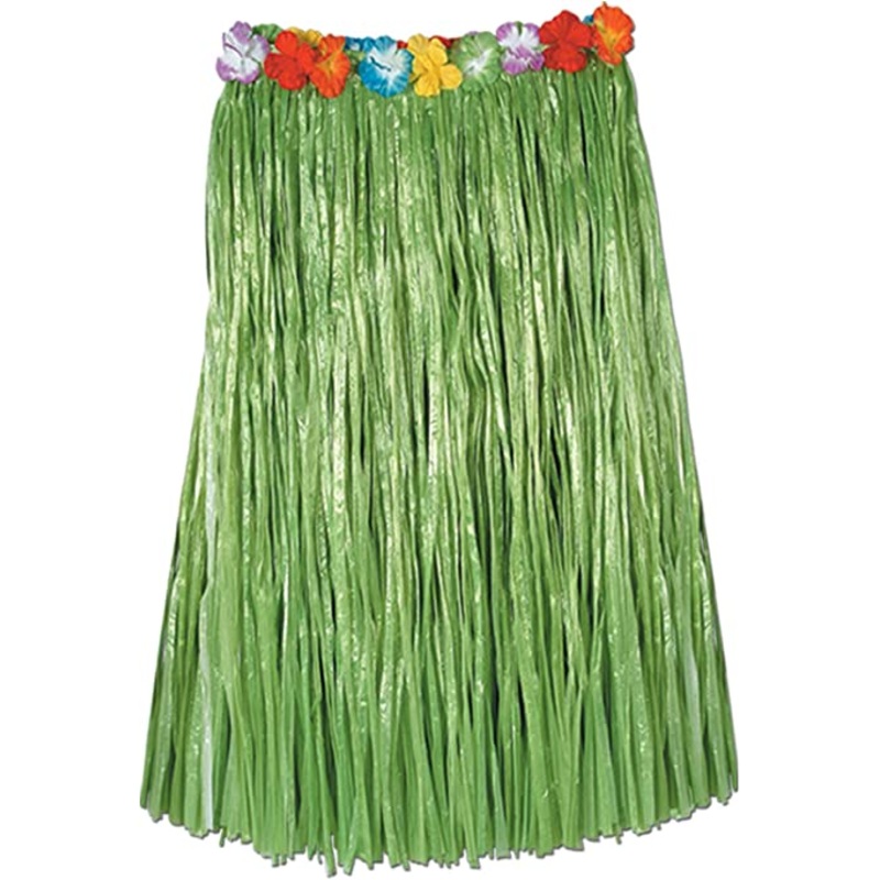 Adult Artificial Grass Hula Skirt, 32", Green