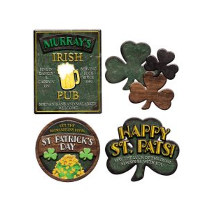 Distressed St Patrick's Day Sign Cutouts